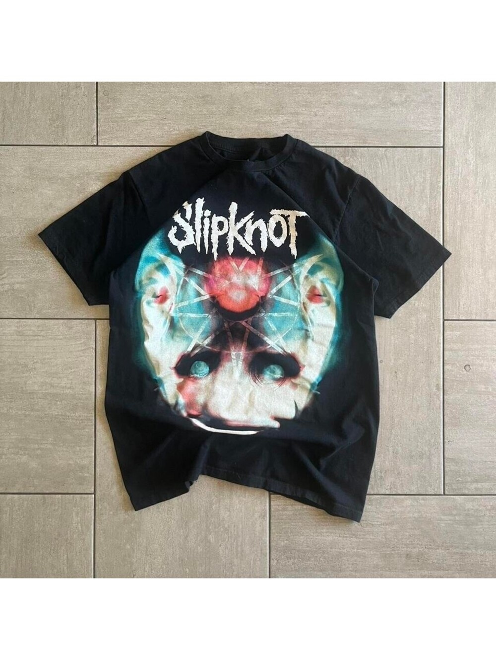 Slipknot Graphic Band T-Shirt Black Size M Short Sleeve